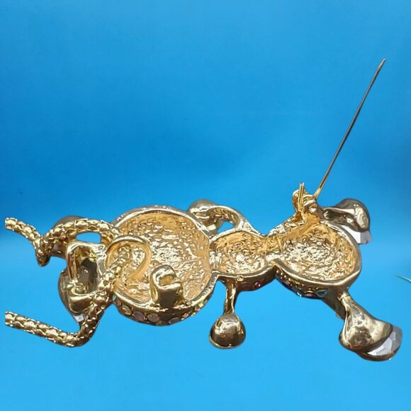 Alien Necklace Pin Combo Gift Boxed • Rhinestone UFO Pendant 28" - Picture 7 of 7